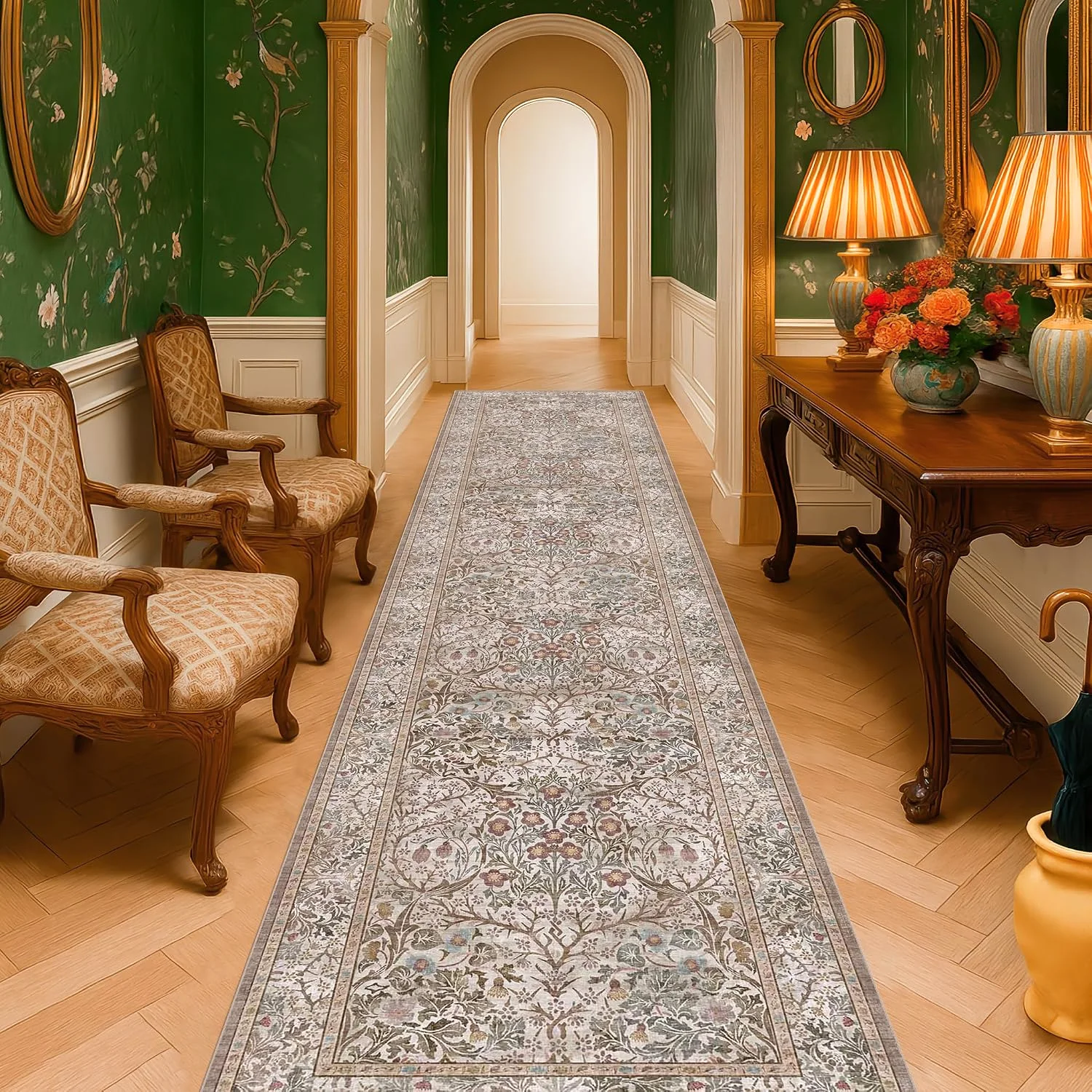 Moss, a vintage washable rug by HazoHaus